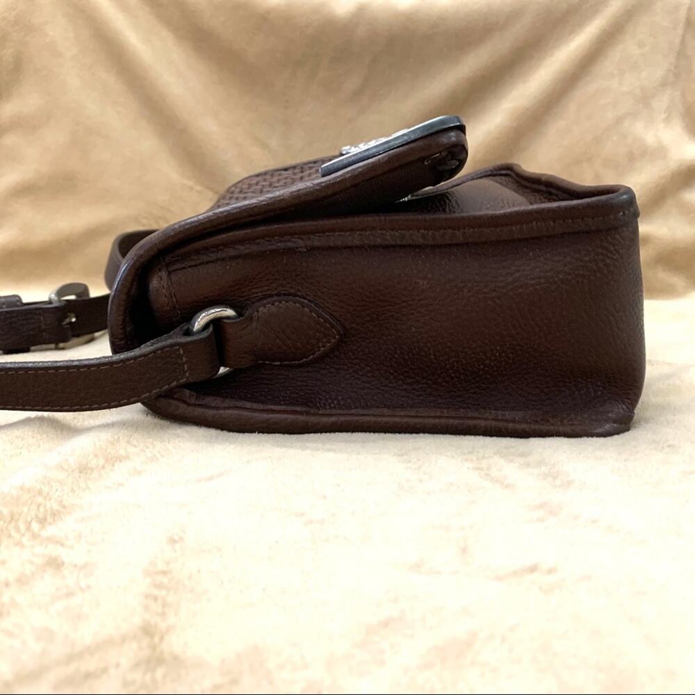 Brighton Vintage Woven Crossbody Flap Purse 9 x 7 - Picture 7 of 15